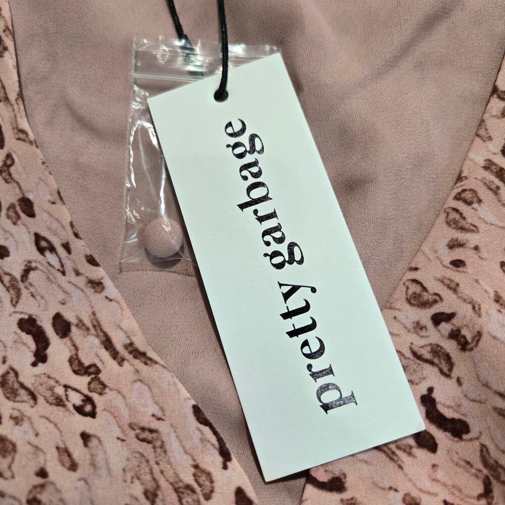 NWT Pretty Garbage Leopard Print Split Hem Tank T… - image 7